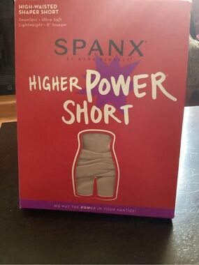 SPANX Beige Higher Power High-Waisted Shaper Short